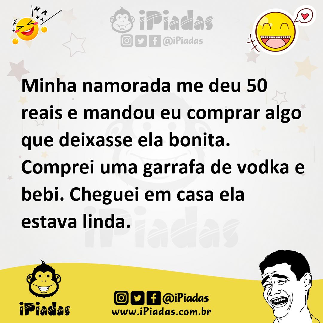 Ilustração de Minha namorada me deu 50 reais e mandou eu comprar algo que deixasse e... no iPiadas