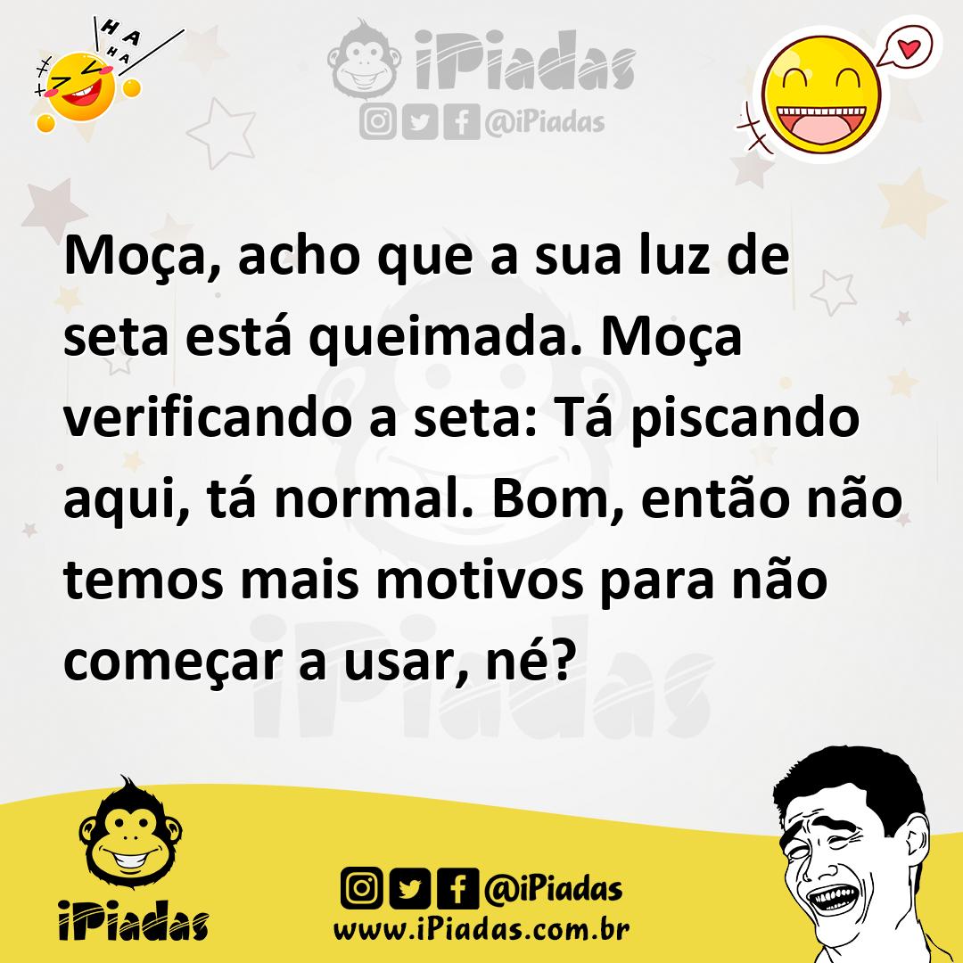 Ilustração de Moça, acho que a sua luz de seta está queimada. Moça verificando a set... no iPiadas