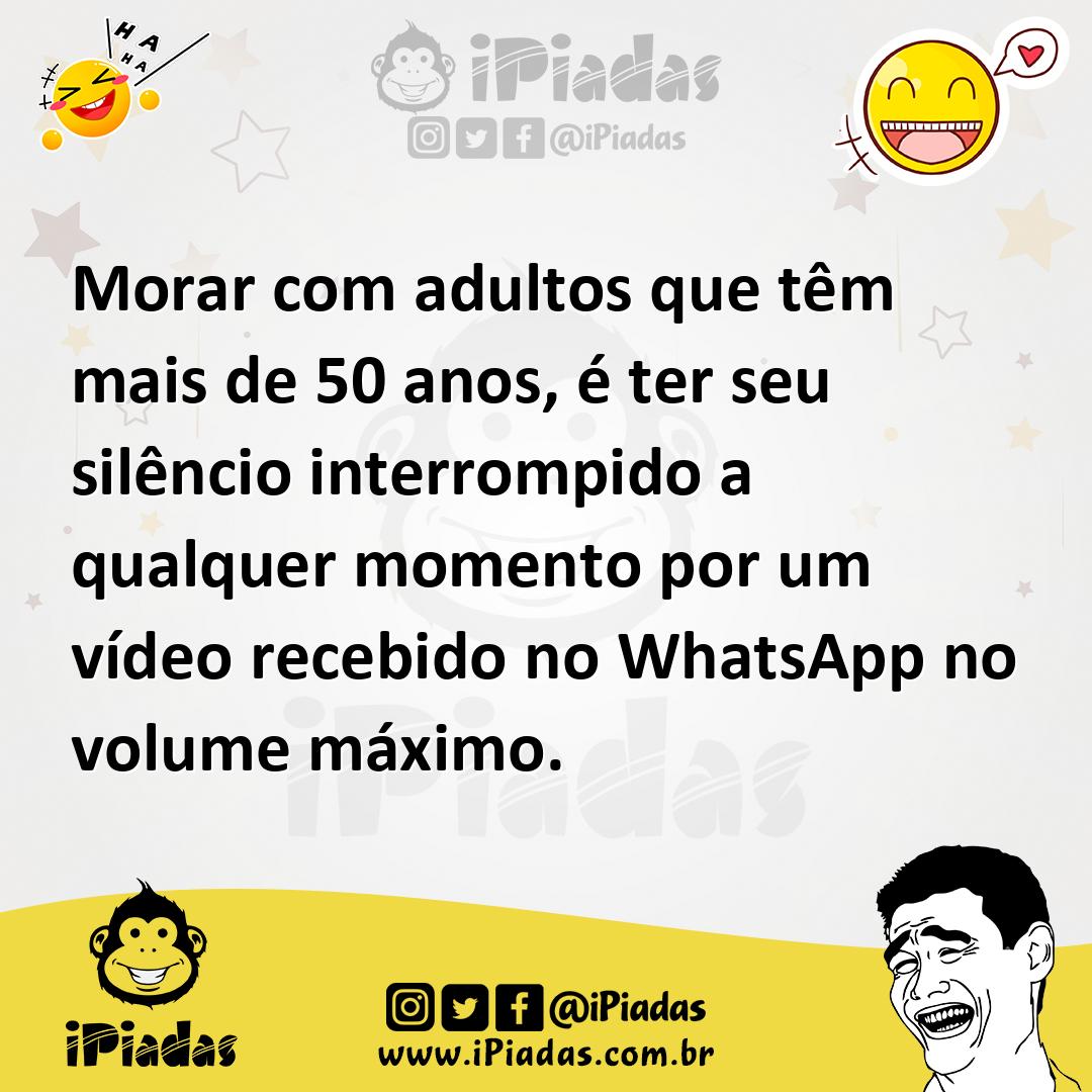 Ilustração de Morar com adultos que têm mais de 50 anos, é ter seu silêncio interrom... no iPiadas