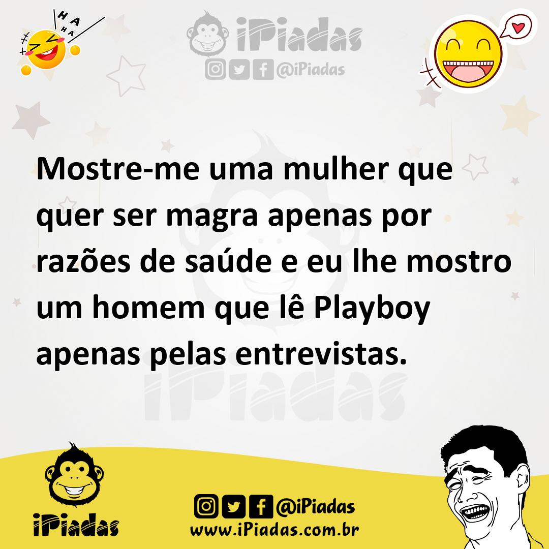 Ilustração de Mostre-me uma mulher que quer ser magra apenas por razões de saúde e e... no iPiadas