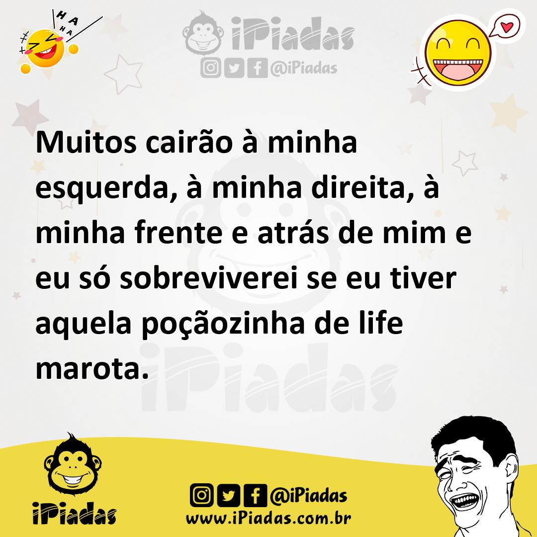 Ilustração de Muitos cairão à minha esquerda, à minha direita, à minha frente e atrá... no iPiadas