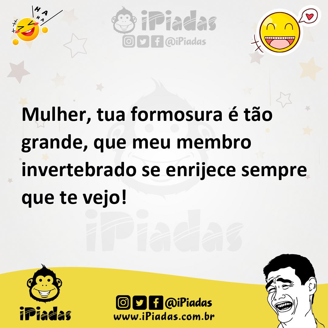 Ilustração de Mulher, tua formosura é tão grande, que meu membro invertebrado se enr... no iPiadas