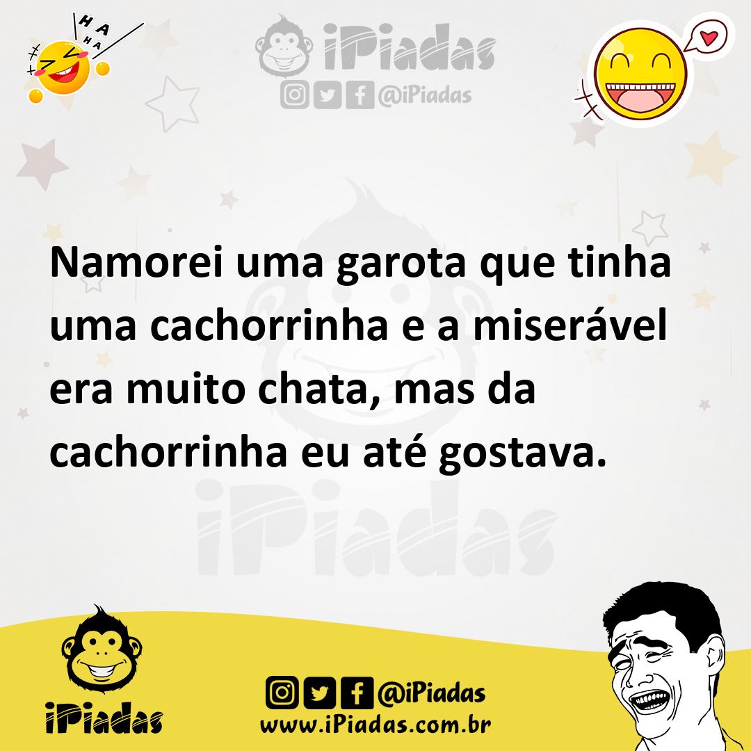Ilustração de Namorei uma garota que tinha uma cachorrinha e a miserável era muito c... no iPiadas