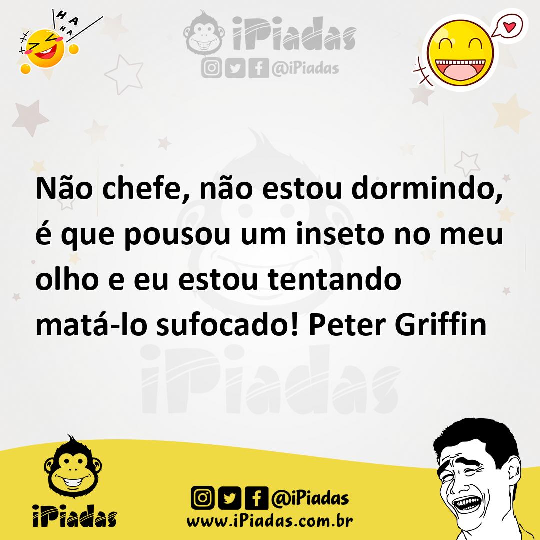 Ilustração de Não chefe, não estou dormindo, é que pousou um inseto no meu olho e eu... no iPiadas