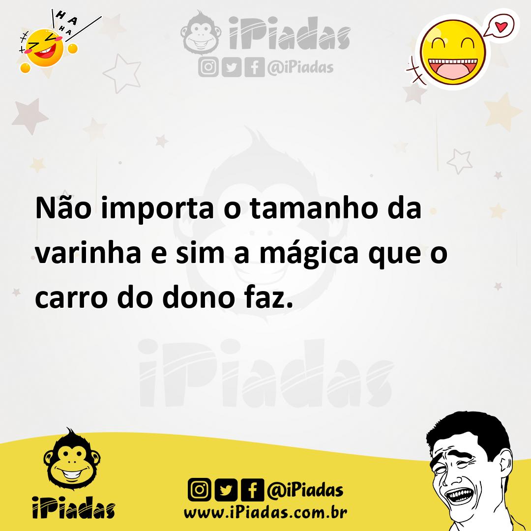 Ilustração de Não importa o tamanho da varinha e sim a mágica que o carro do dono fa... no iPiadas