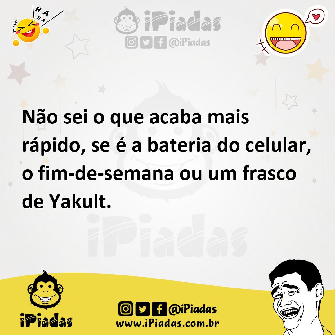 Ilustração de Não sei o que acaba mais rápido, se é a bateria do celular, o fim-de-s... no iPiadas