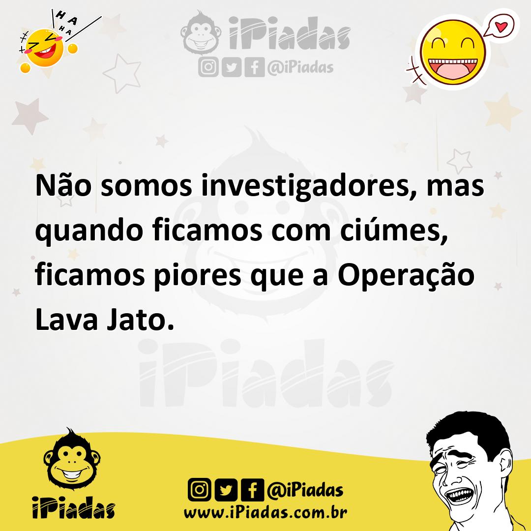 Ilustração de Não somos investigadores, mas quando ficamos com ciúmes, ficamos piore... no iPiadas
