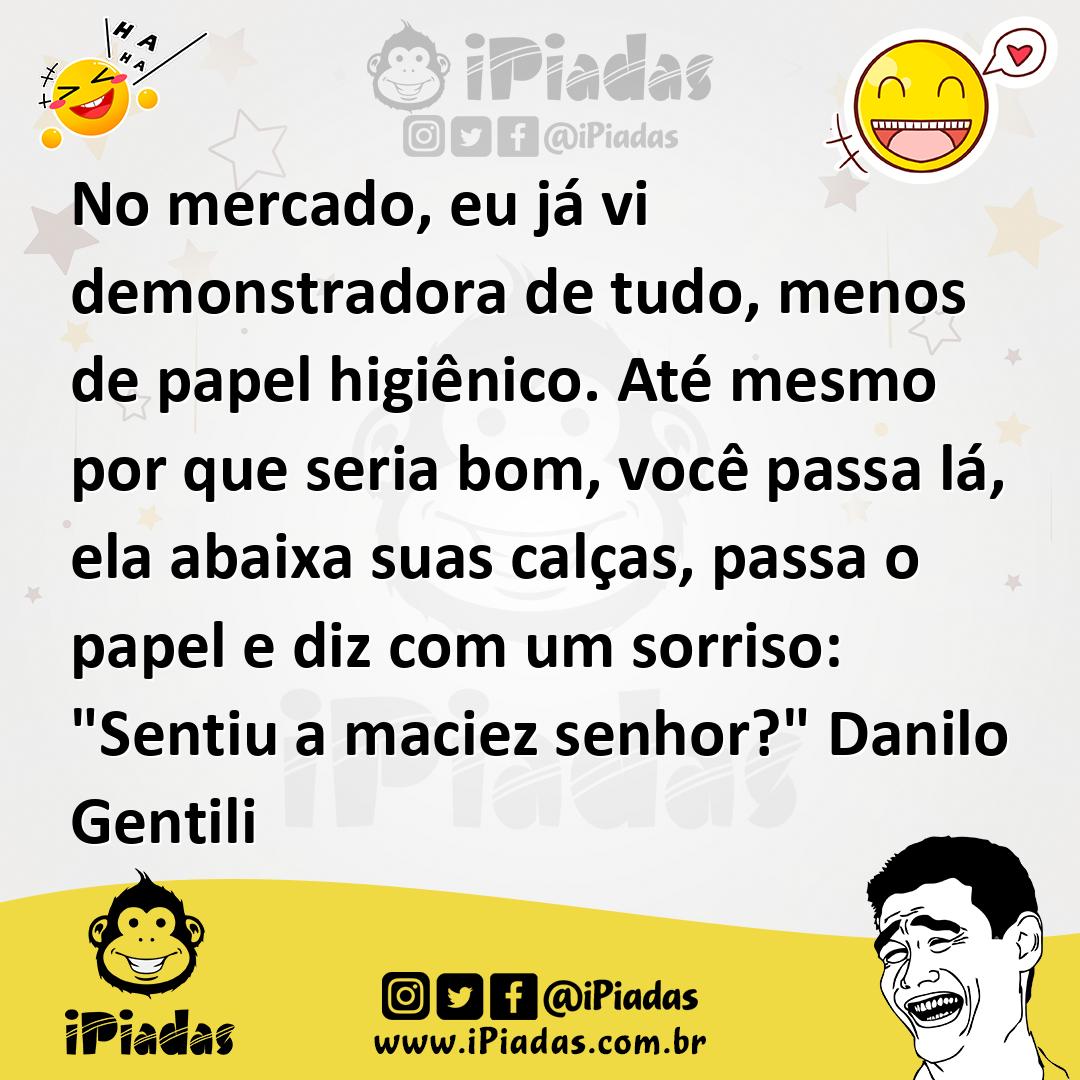 Ilustração de No mercado, eu já vi demonstradora de tudo, menos de papel higiênico.... no iPiadas