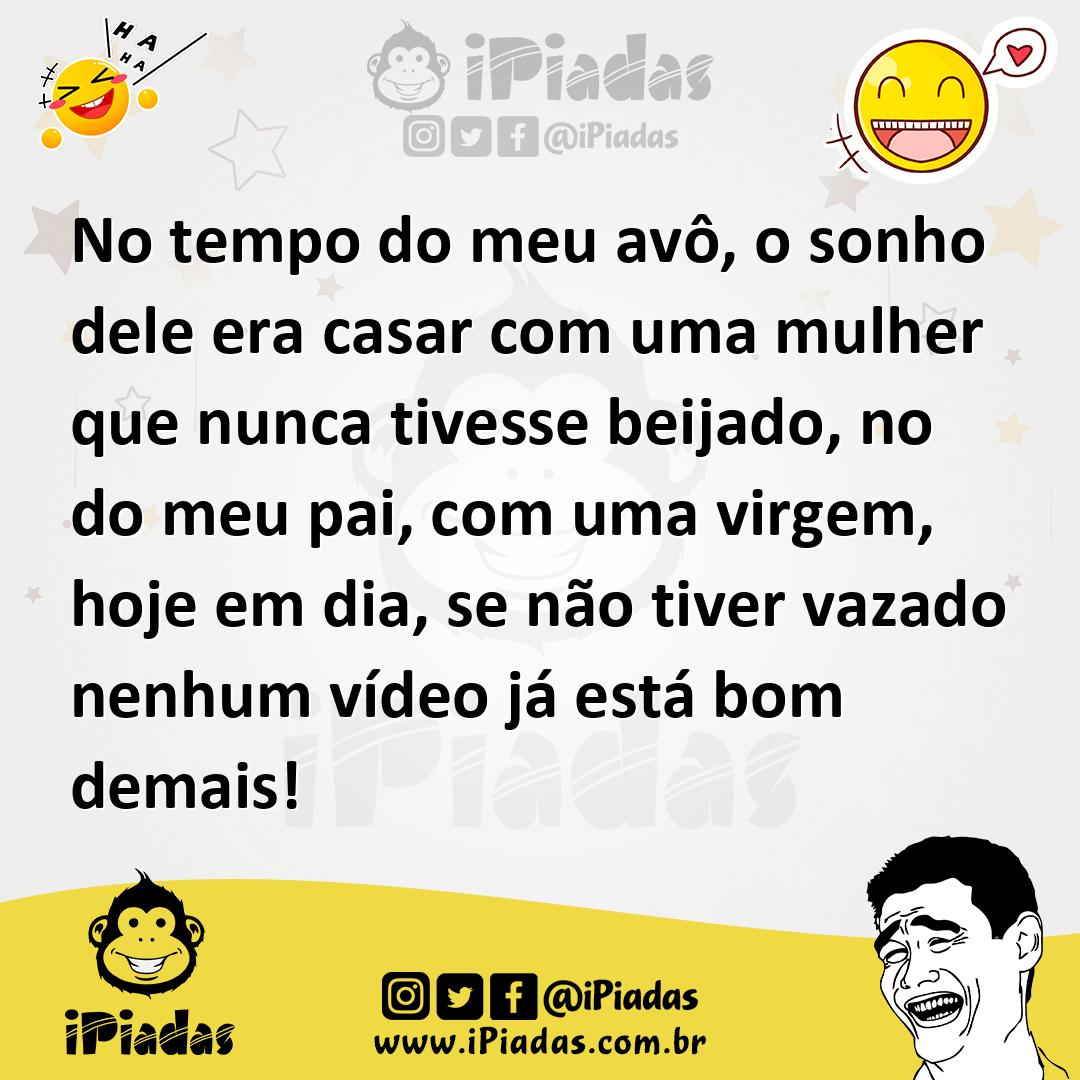 Ilustração de No tempo do meu avô, o sonho dele era casar com uma mulher que nunca t... no iPiadas