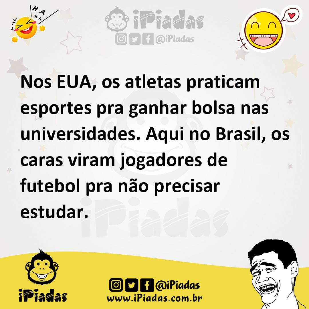 Ilustração de Nos EUA, os atletas praticam esportes pra ganhar bolsa nas universidad... no iPiadas