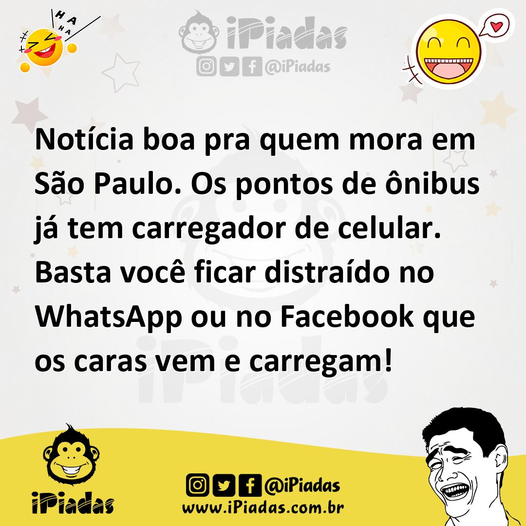 Ilustração de Notícia boa pra quem mora em São Paulo. Os pontos de ônibus já tem car... no iPiadas