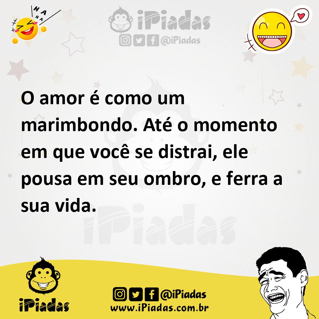 Ilustração de O amor é como um marimbondo. Até o momento em que você se distrai, ele... no iPiadas