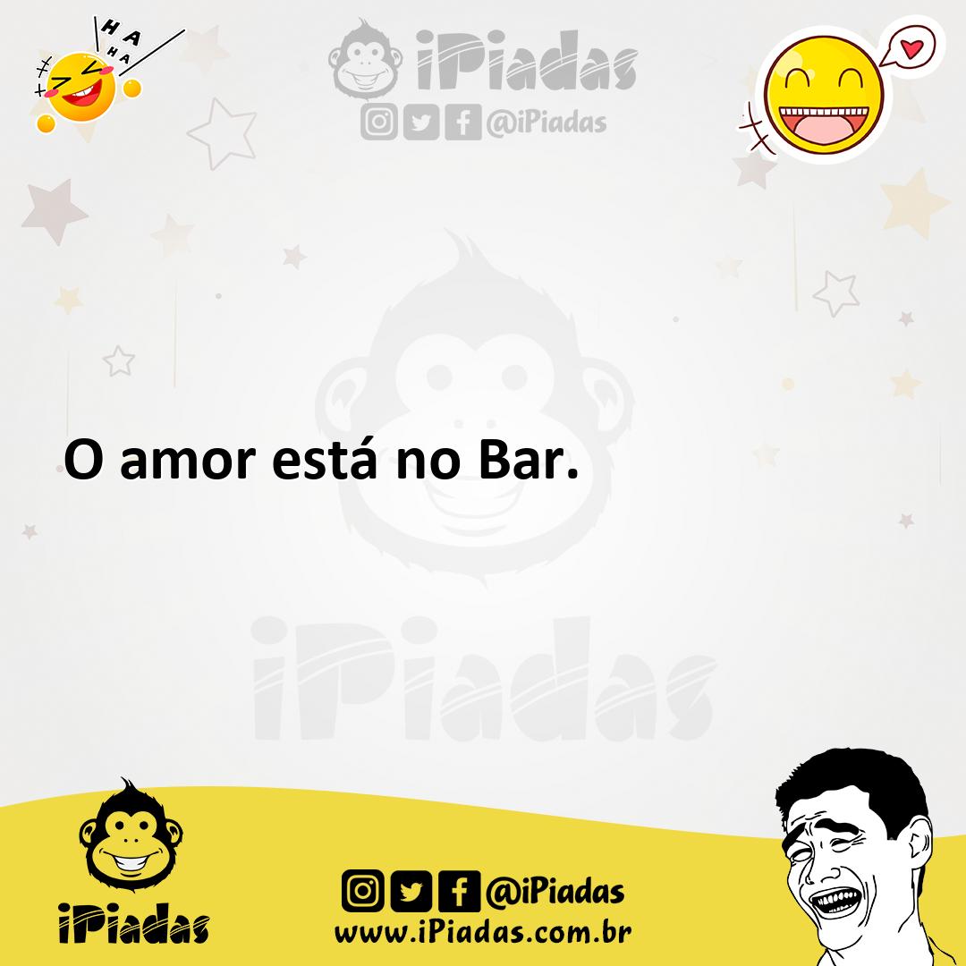 Ilustração de O amor está no Bar. no iPiadas