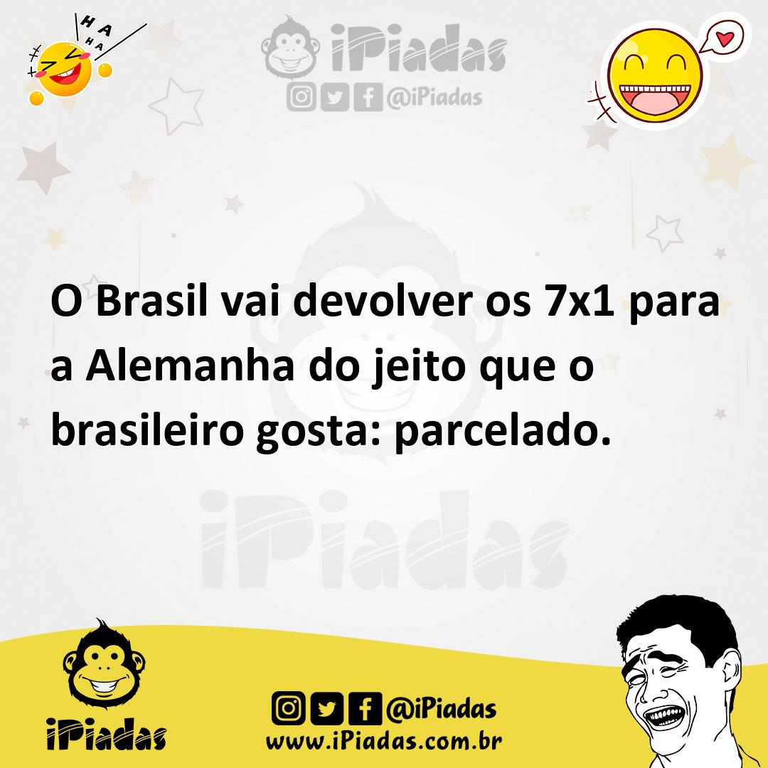 Ilustração de O Brasil vai devolver os 7x1 para a Alemanha do jeito que o brasileiro... no iPiadas