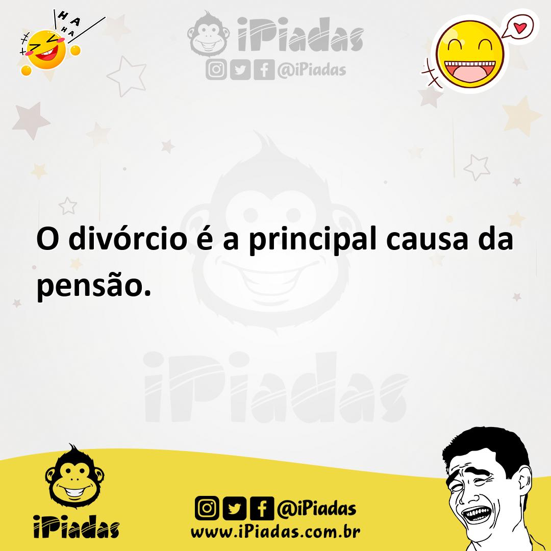 Ilustração de O divórcio é a principal causa da pensão. no iPiadas