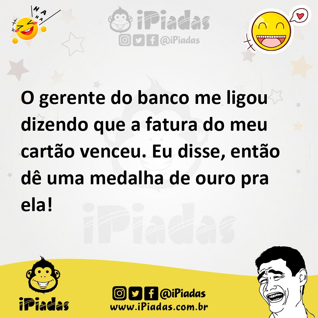 Ilustração de O gerente do banco me ligou dizendo que a fatura do meu cartão venceu.... no iPiadas