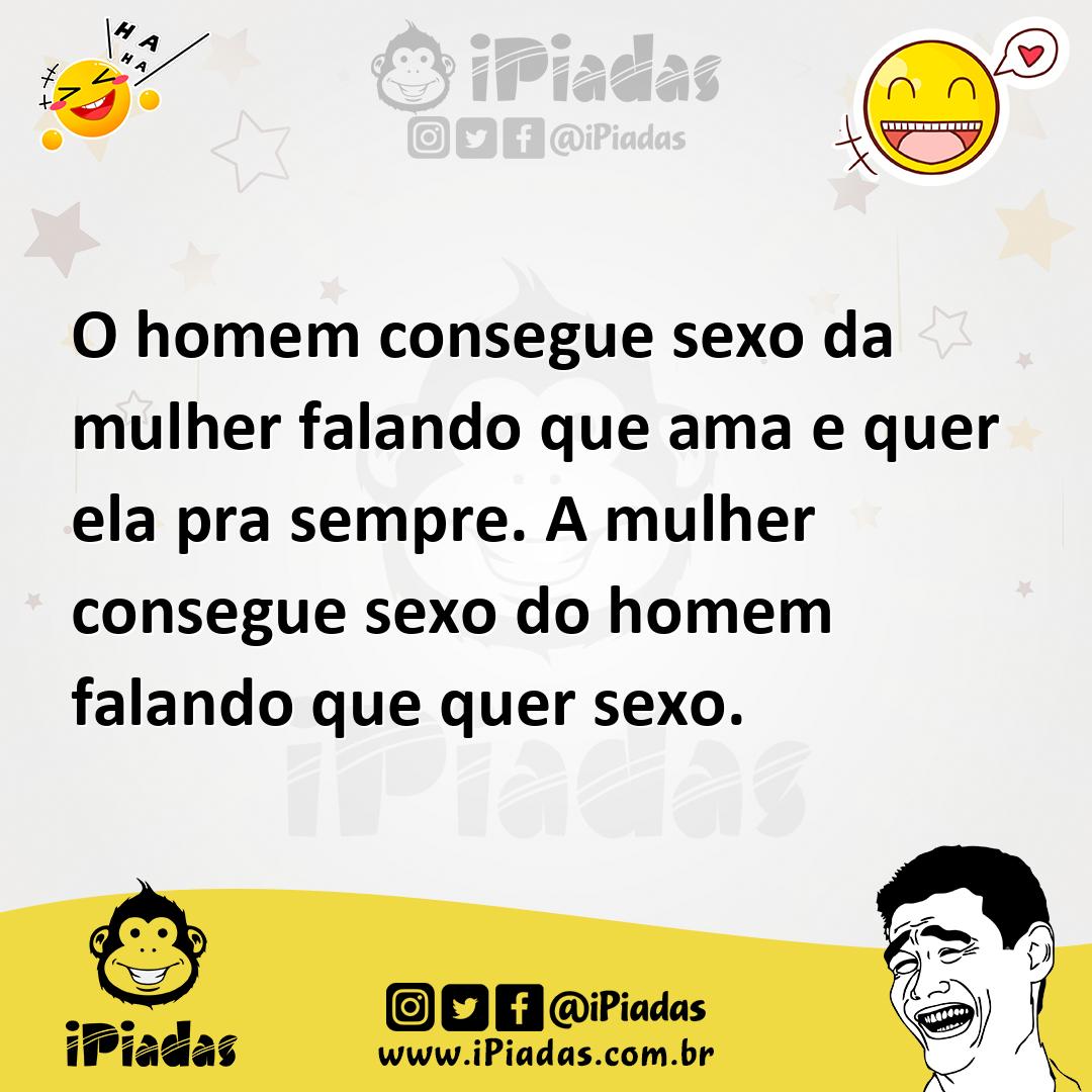 Ilustração de O homem consegue sexo da mulher falando que ama e quer ela pra sempre.... no iPiadas