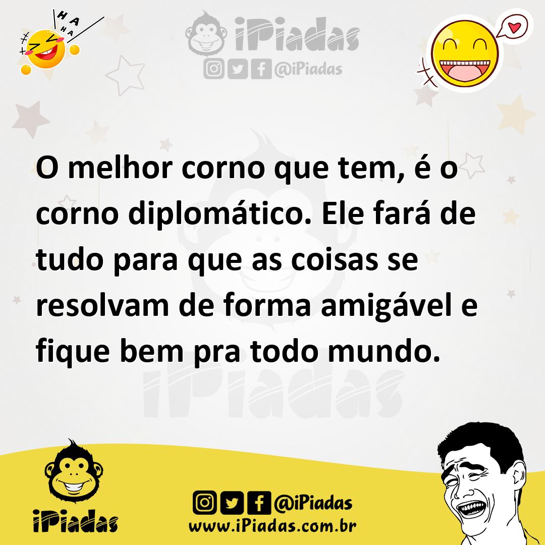 Ilustração de O melhor corno que tem, é o corno diplomático. Ele fará de tudo para q... no iPiadas