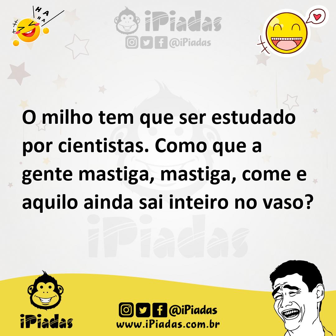 Ilustração de O milho tem que ser estudado por cientistas. Como que a gente mastiga,... no iPiadas