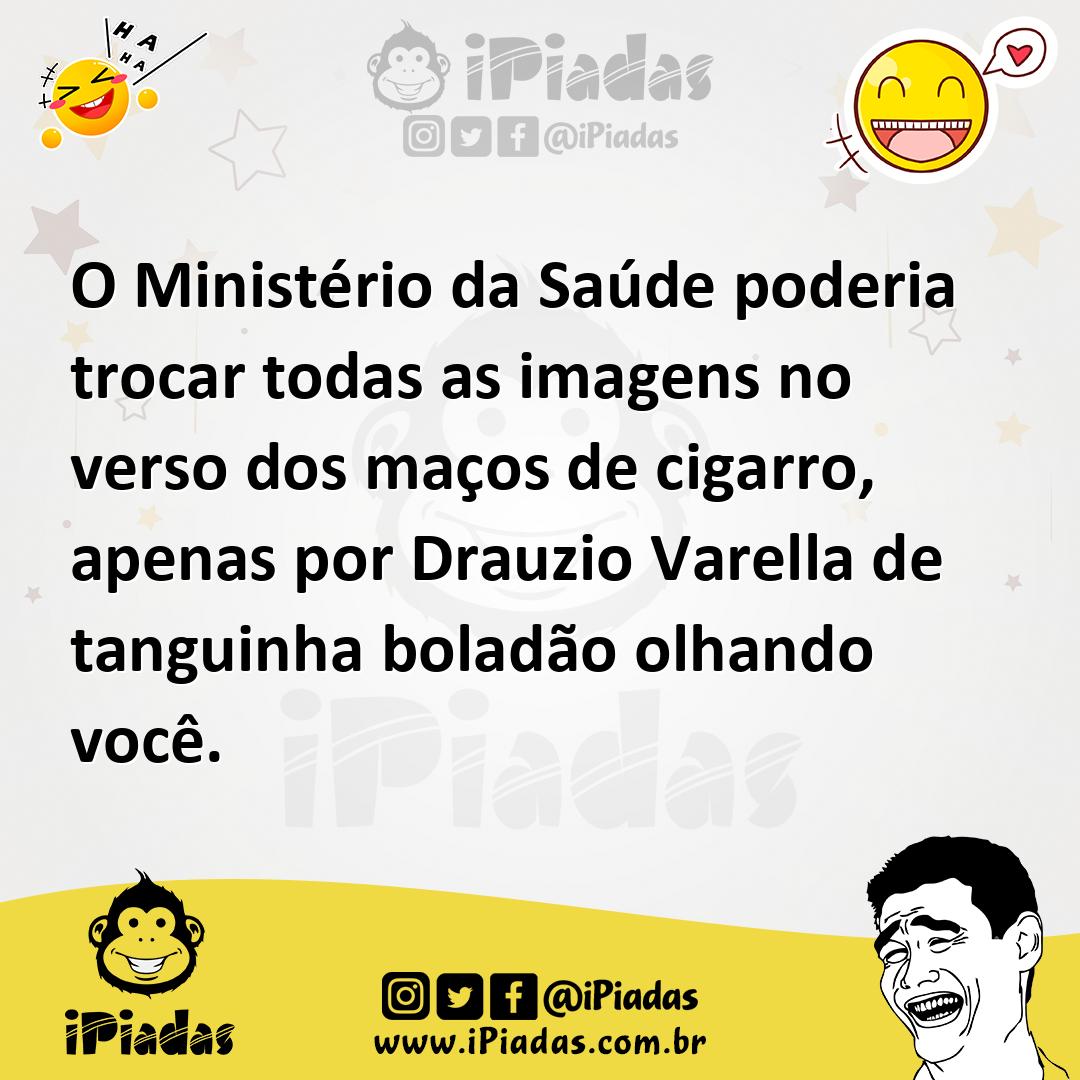 Ilustração de O Ministério da Saúde poderia trocar todas as imagens no verso dos maç... no iPiadas