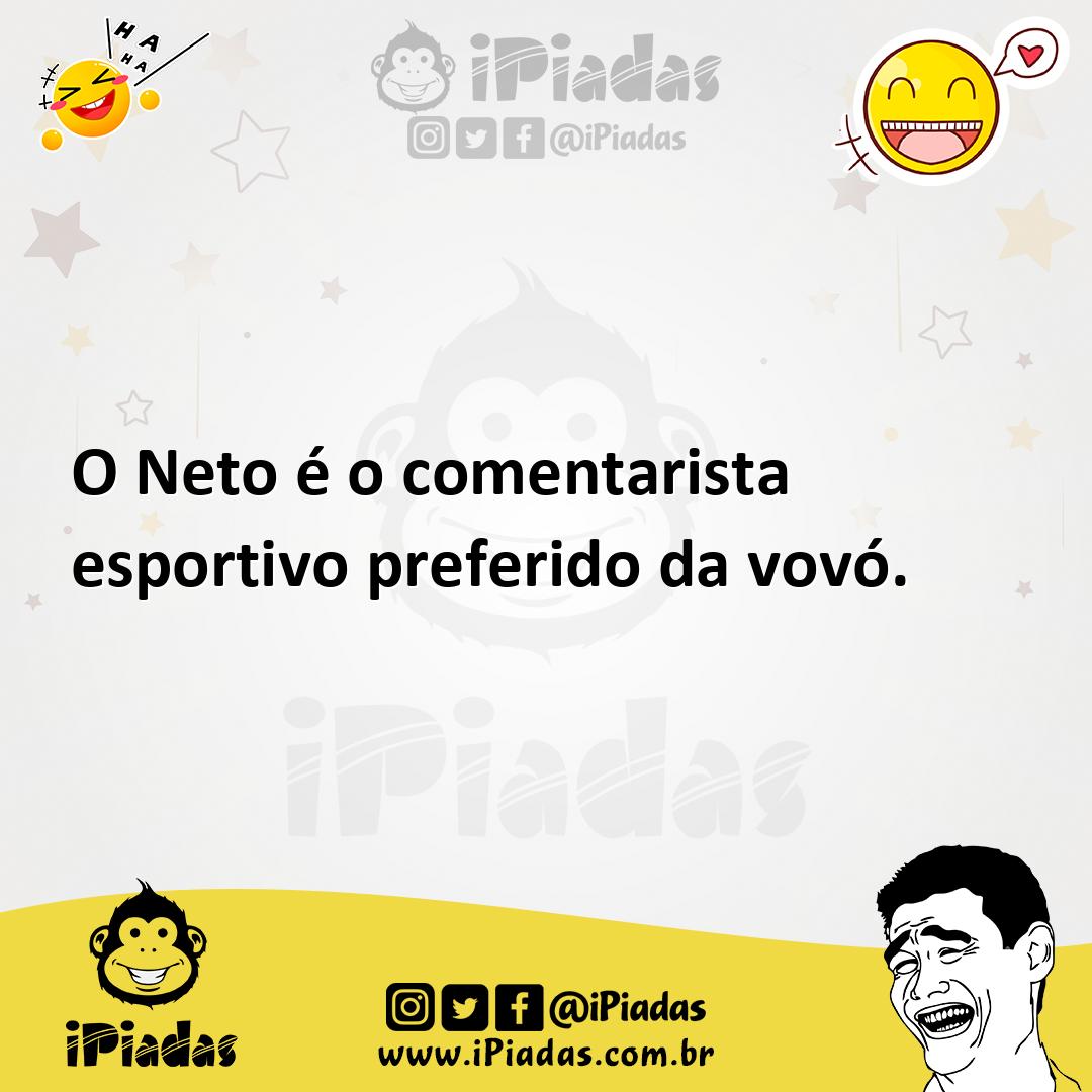 Ilustração de O Neto é o comentarista esportivo preferido da vovó. no iPiadas