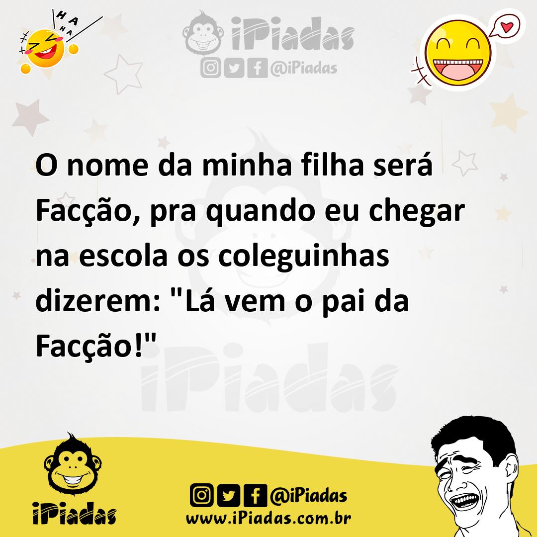 Ilustração de O nome da minha filha será Facção, pra quando eu chegar na escola os c... no iPiadas