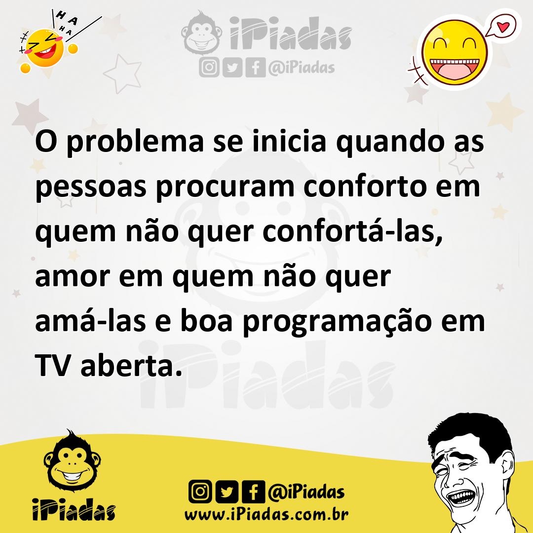 Ilustração de O problema se inicia quando as pessoas procuram conforto em quem não q... no iPiadas