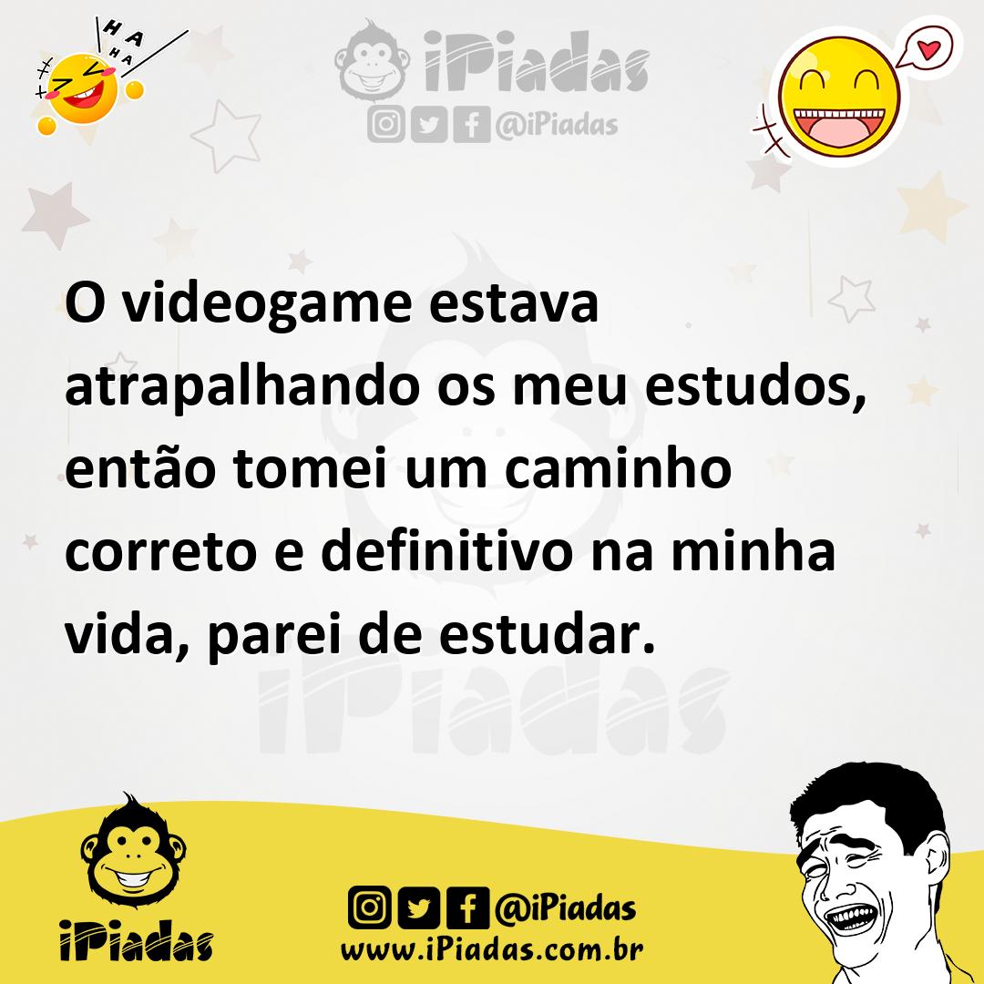 Ilustração de O videogame estava atrapalhando os meu estudos, então tomei um caminho... no iPiadas