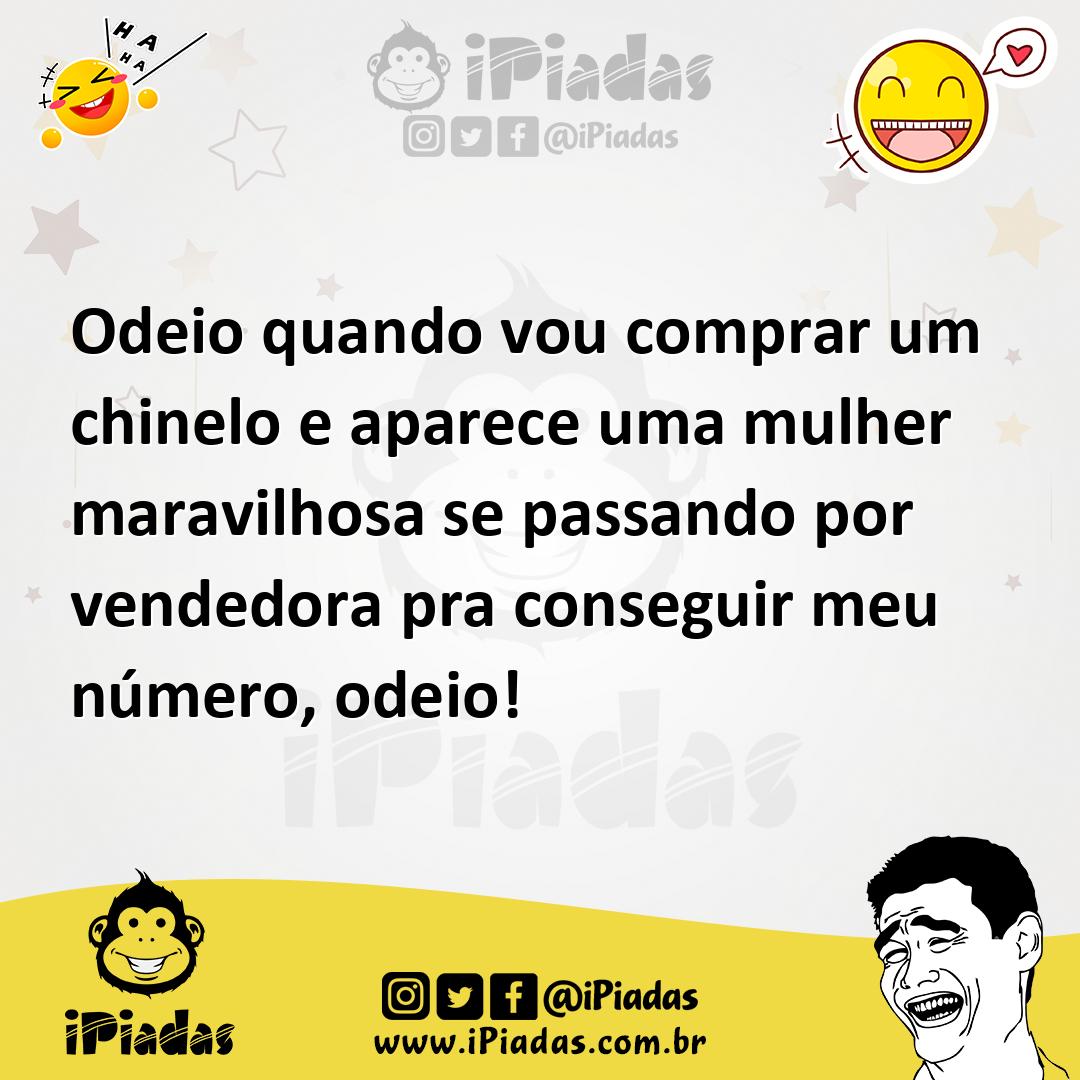 Ilustração de Odeio quando vou comprar um chinelo e aparece uma mulher maravilhosa s... no iPiadas