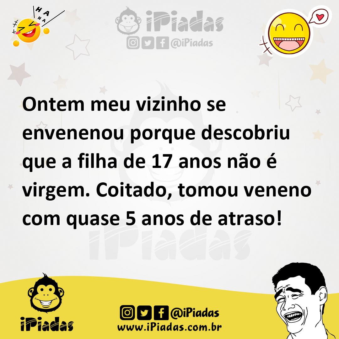Ilustração de Ontem meu vizinho se envenenou porque descobriu que a filha de 17 anos... no iPiadas
