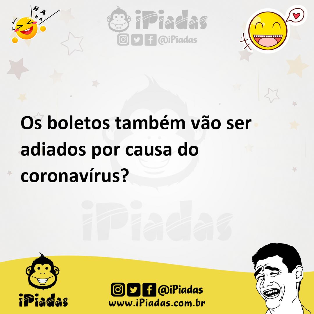 Ilustração de Os boletos também vão ser adiados por causa do coronavírus? no iPiadas