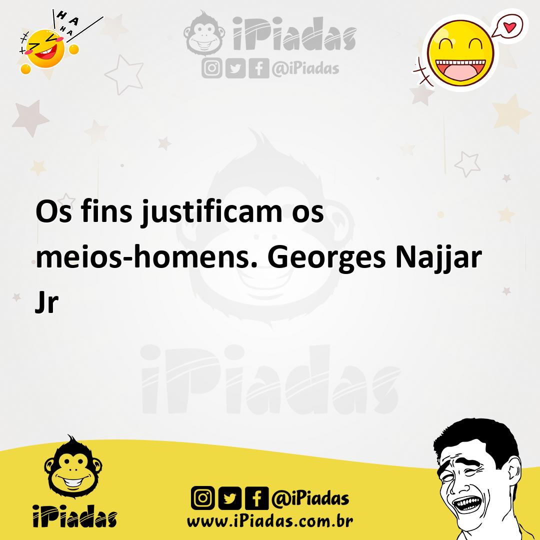 Ilustração de Os fins justificam os meios-homens. Georges Najjar Jr no iPiadas