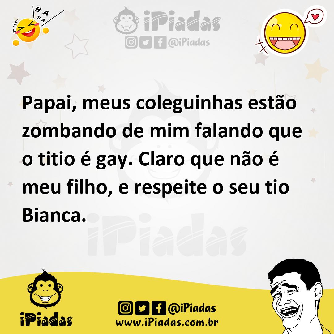 Ilustração de Papai, meus coleguinhas estão zombando de mim falando que o titio é ga... no iPiadas