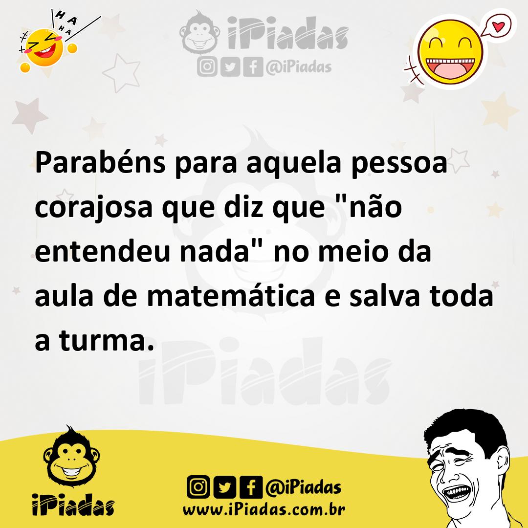 Ilustração de Parabéns para aquela pessoa corajosa que diz que "não entendeu nada" n... no iPiadas