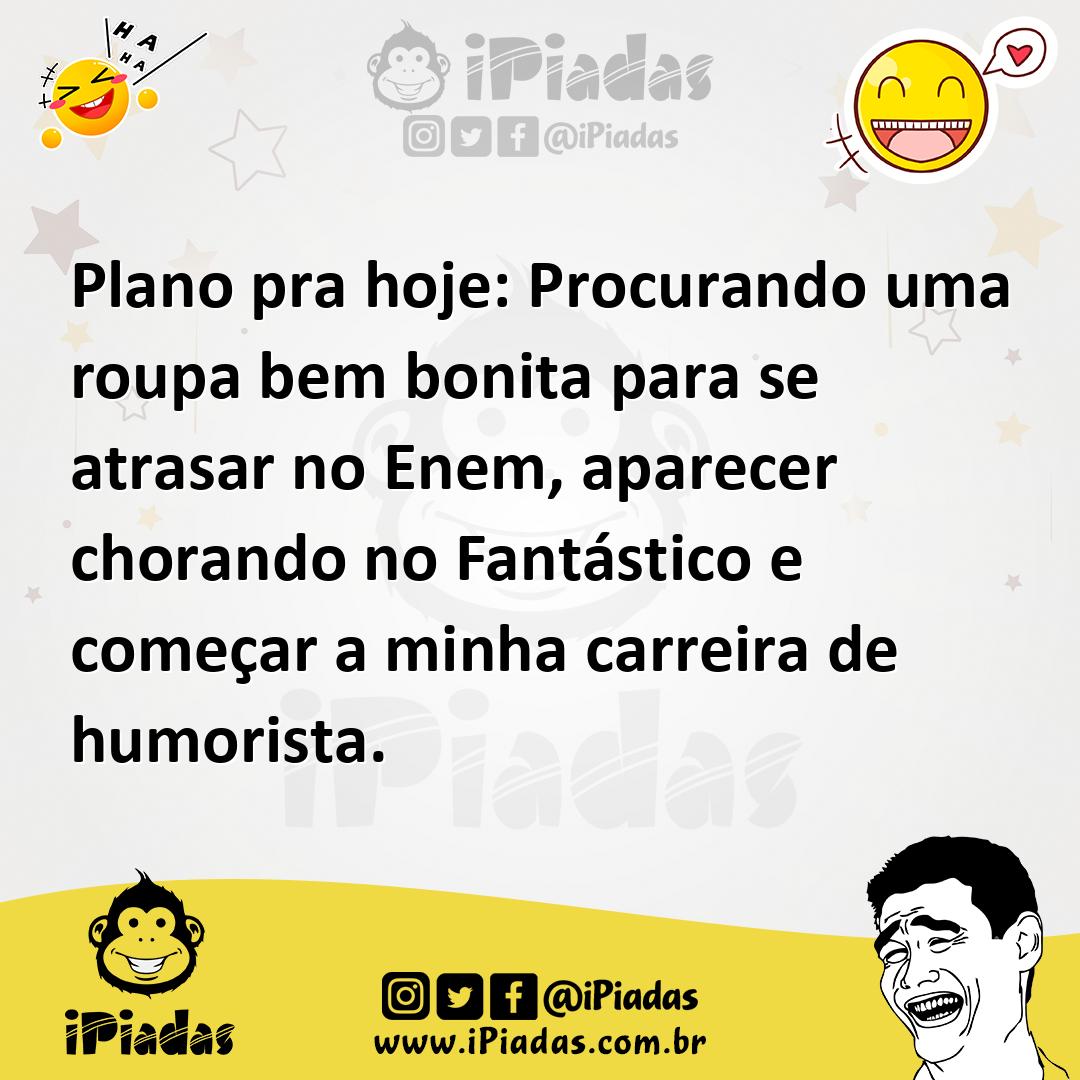 Ilustração de Plano pra hoje: Procurando uma roupa bem bonita para se atrasar no Ene... no iPiadas