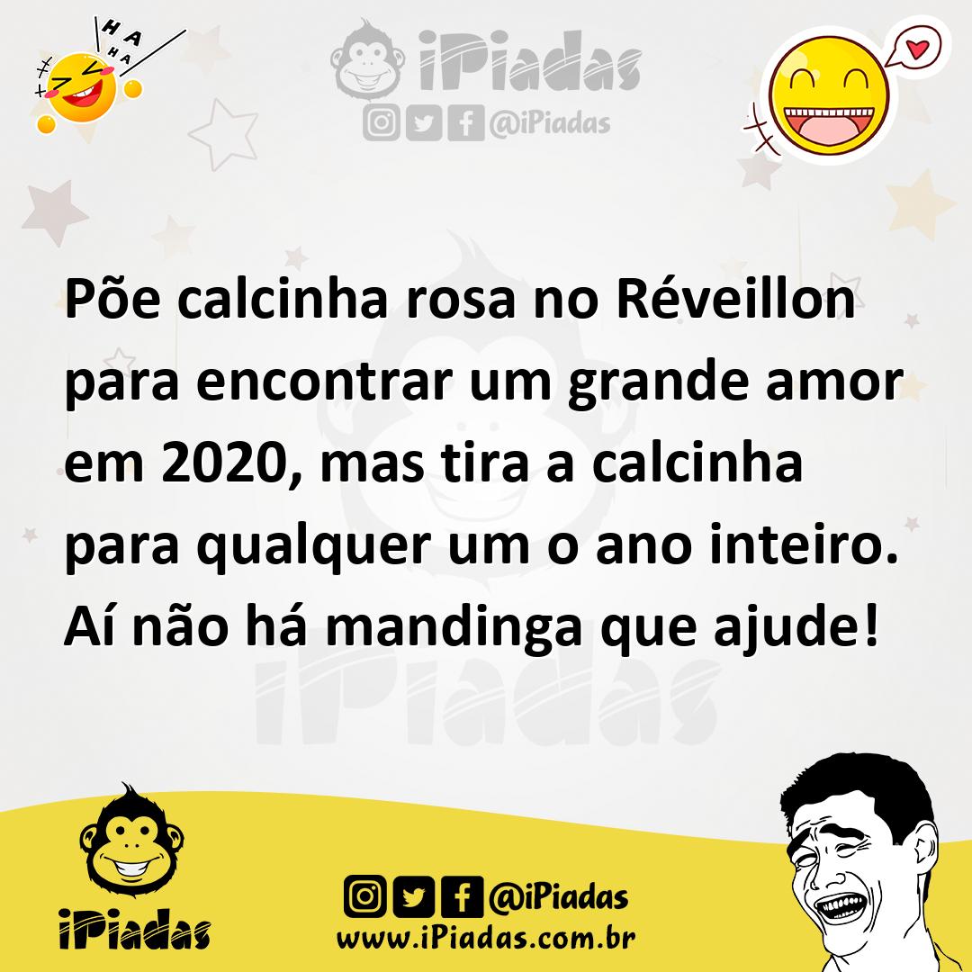 Ilustração de Põe calcinha rosa no Réveillon para encontrar um grande amor em 2020,... no iPiadas