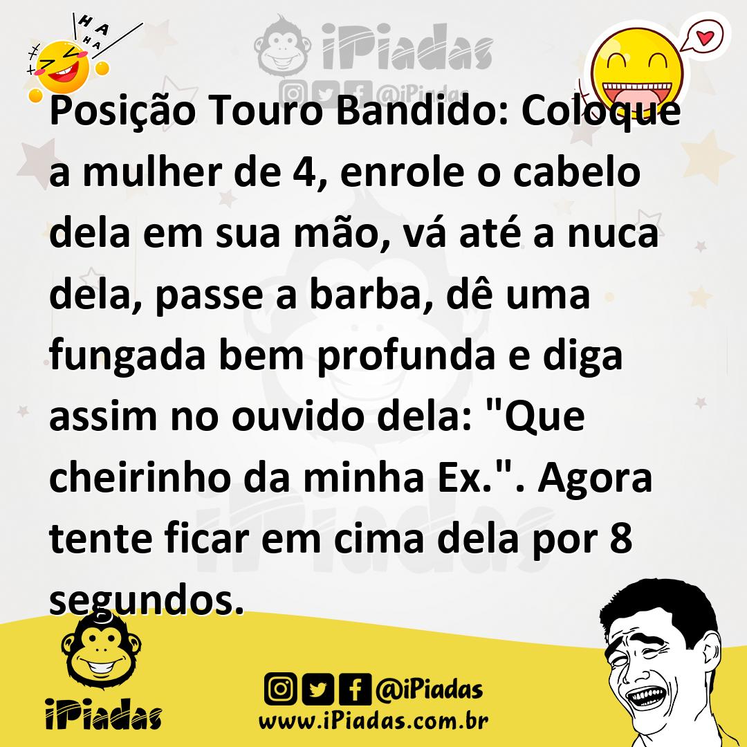 Ilustração de Posição Touro Bandido: Coloque a mulher de 4, enrole o cabelo dela em... no iPiadas