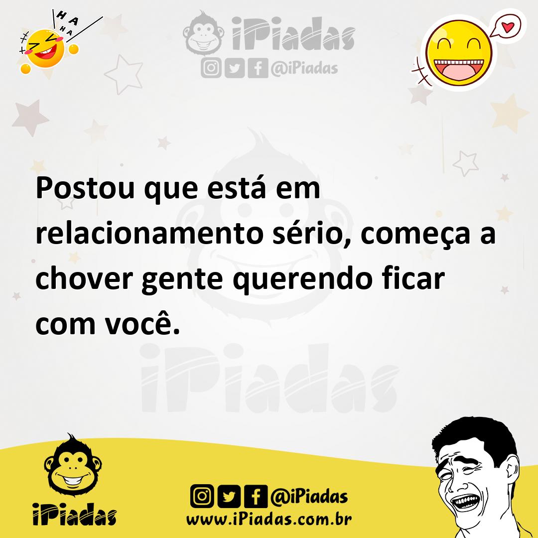 Ilustração de Postou que está em relacionamento sério, começa a chover gente querend... no iPiadas
