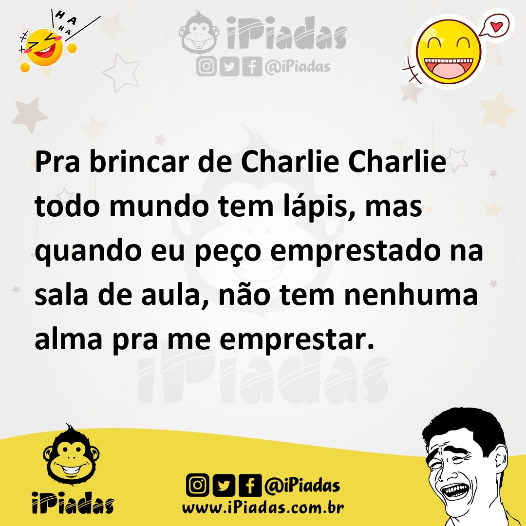 Ilustração de Pra brincar de Charlie Charlie todo mundo tem lápis, mas quando eu peç... no iPiadas