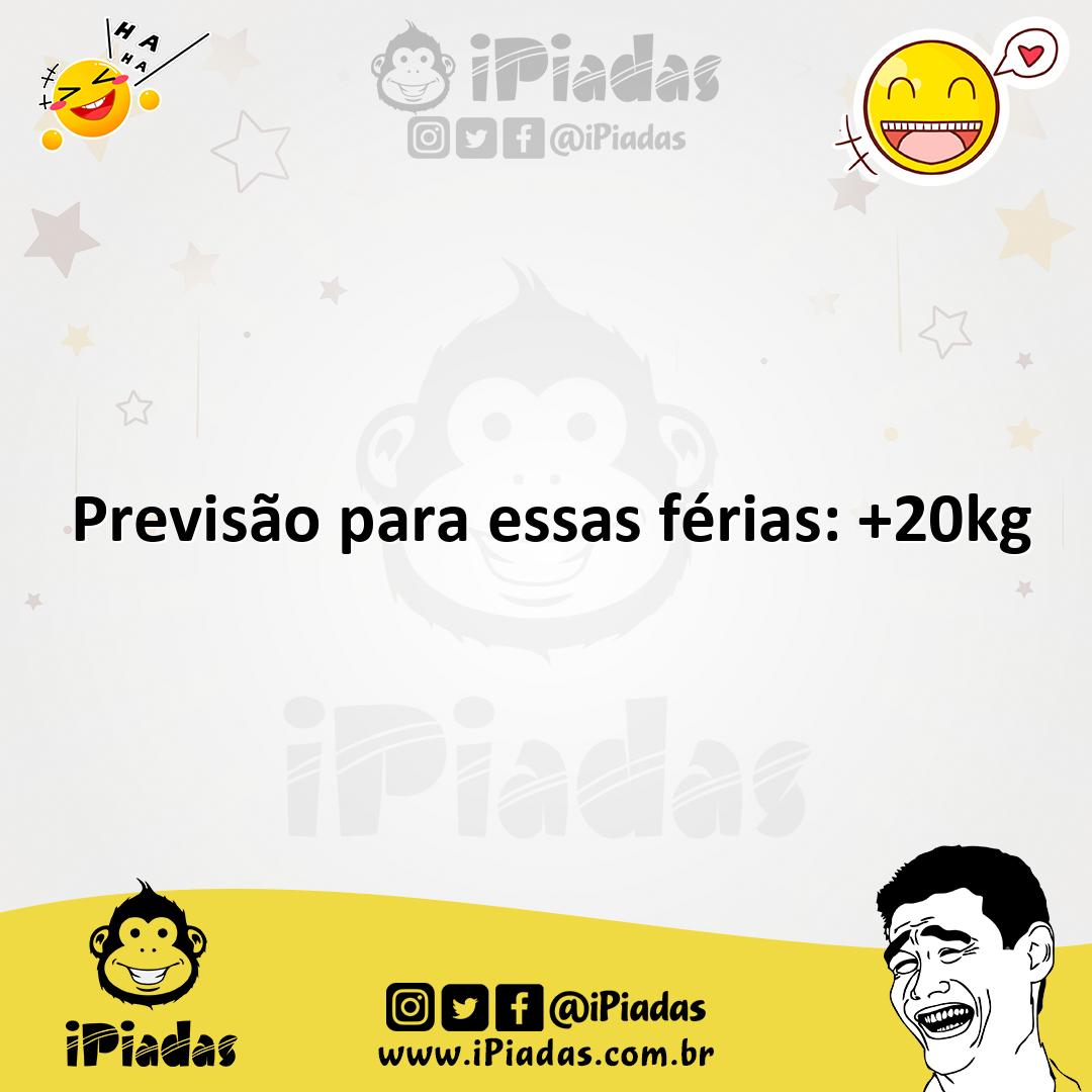 Ilustração de Previsão para essas férias: +20kg no iPiadas
