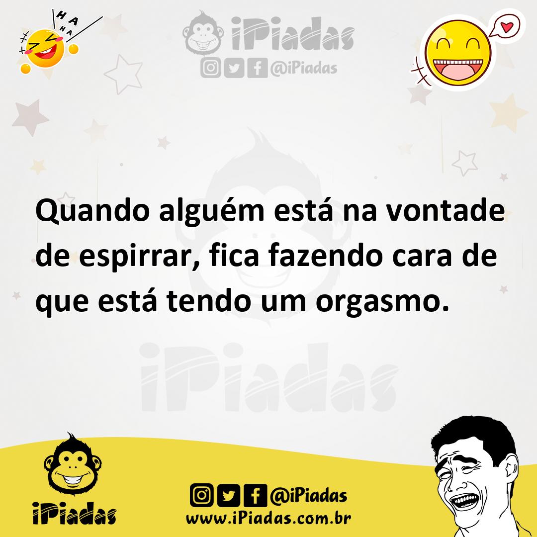 Ilustração de Quando alguém está na vontade de espirrar, fica fazendo cara de que es... no iPiadas