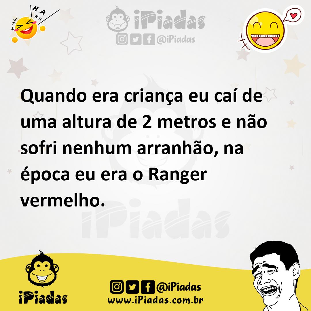 Ilustração de Quando era criança eu caí de uma altura de 2 metros e não sofri nenhum... no iPiadas