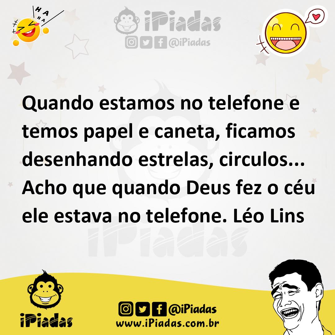 Ilustração de Quando estamos no telefone e temos papel e caneta, ficamos desenhando... no iPiadas
