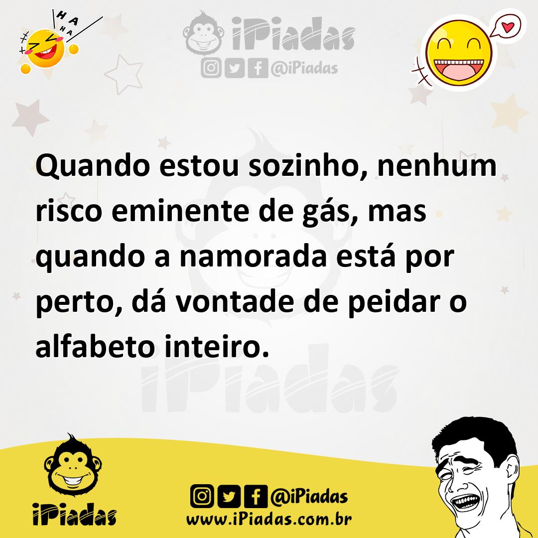 Ilustração de Quando estou sozinho, nenhum risco eminente de gás, mas quando a namor... no iPiadas