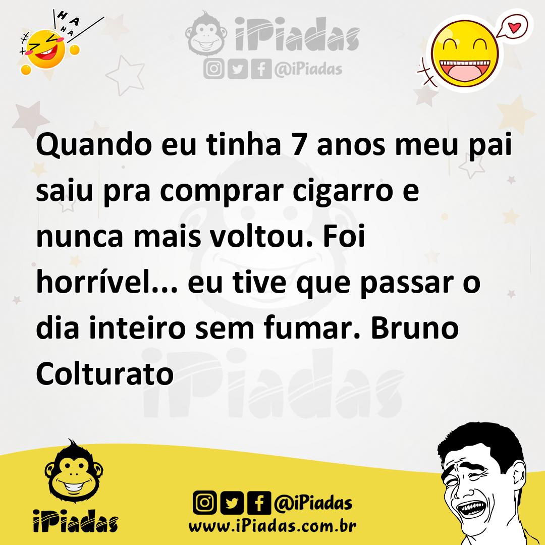 Ilustração de Quando eu tinha 7 anos meu pai saiu pra comprar cigarro e nunca mais v... no iPiadas
