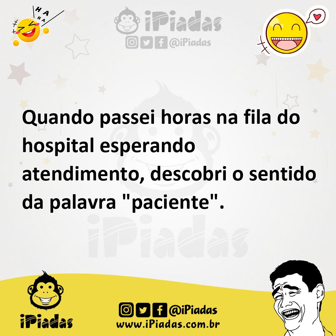 Ilustração de Quando passei horas na fila do hospital esperando atendimento, descobr... no iPiadas