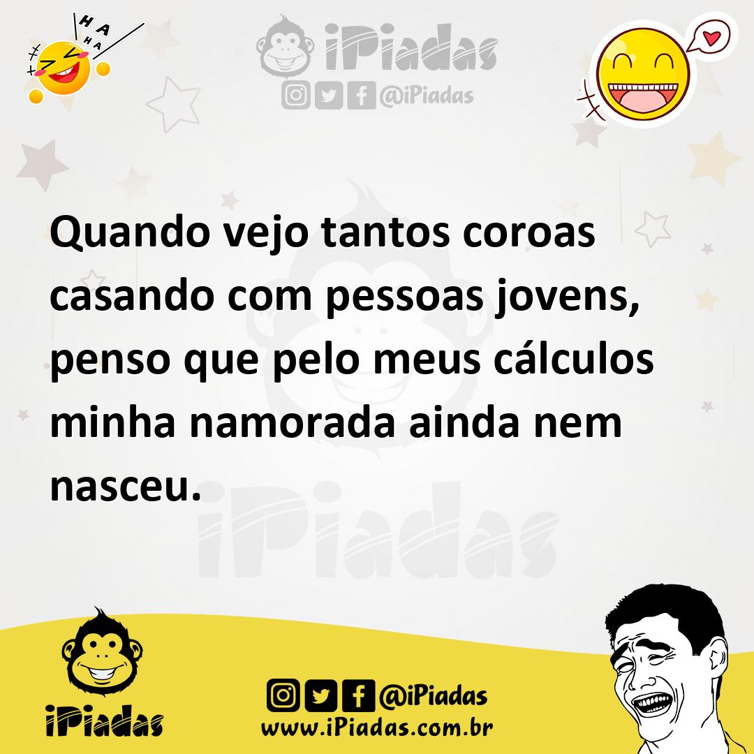 Ilustração de Quando vejo tantos coroas casando com pessoas jovens, penso que pelo m... no iPiadas