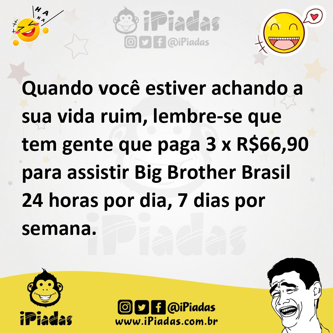 Ilustração de Quando você estiver achando a sua vida ruim, lembre-se que tem gente q... no iPiadas