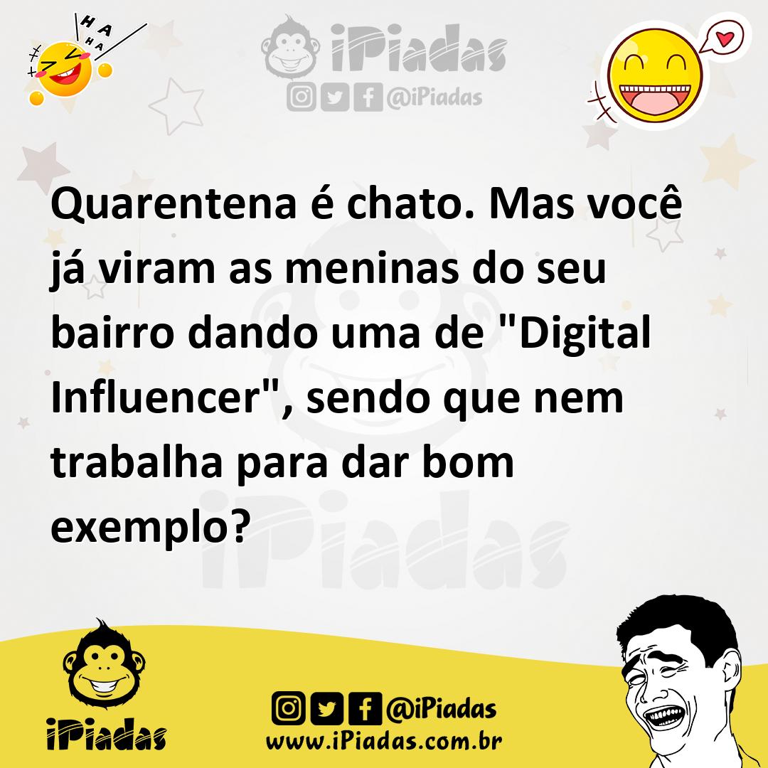 Ilustração de Quarentena é chato. Mas você já viram as meninas do seu bairro dando u... no iPiadas