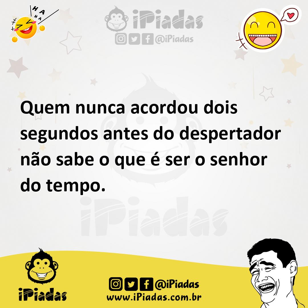Ilustração de Quem nunca acordou dois segundos antes do despertador não sabe o que é... no iPiadas
